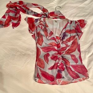 Diane Von Furstenberg Silk Blouse Size 0